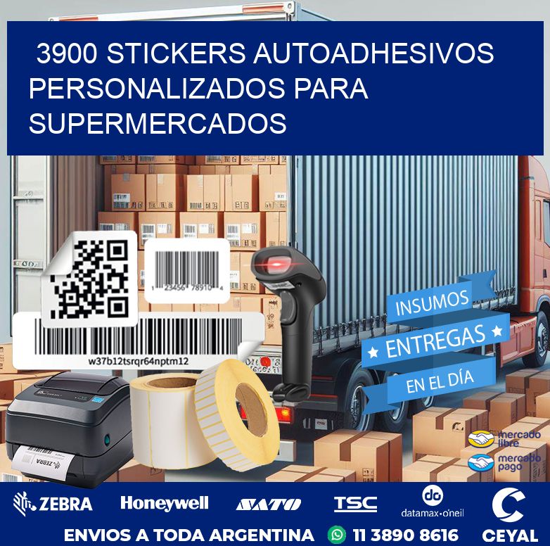 3900 STICKERS AUTOADHESIVOS PERSONALIZADOS PARA SUPERMERCADOS
