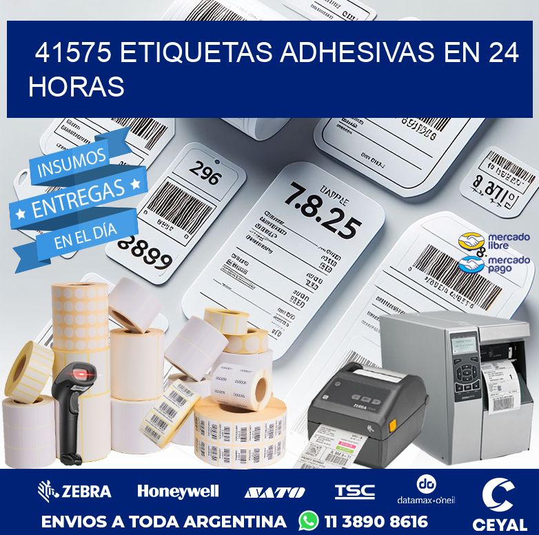 41575 ETIQUETAS ADHESIVAS EN 24 HORAS