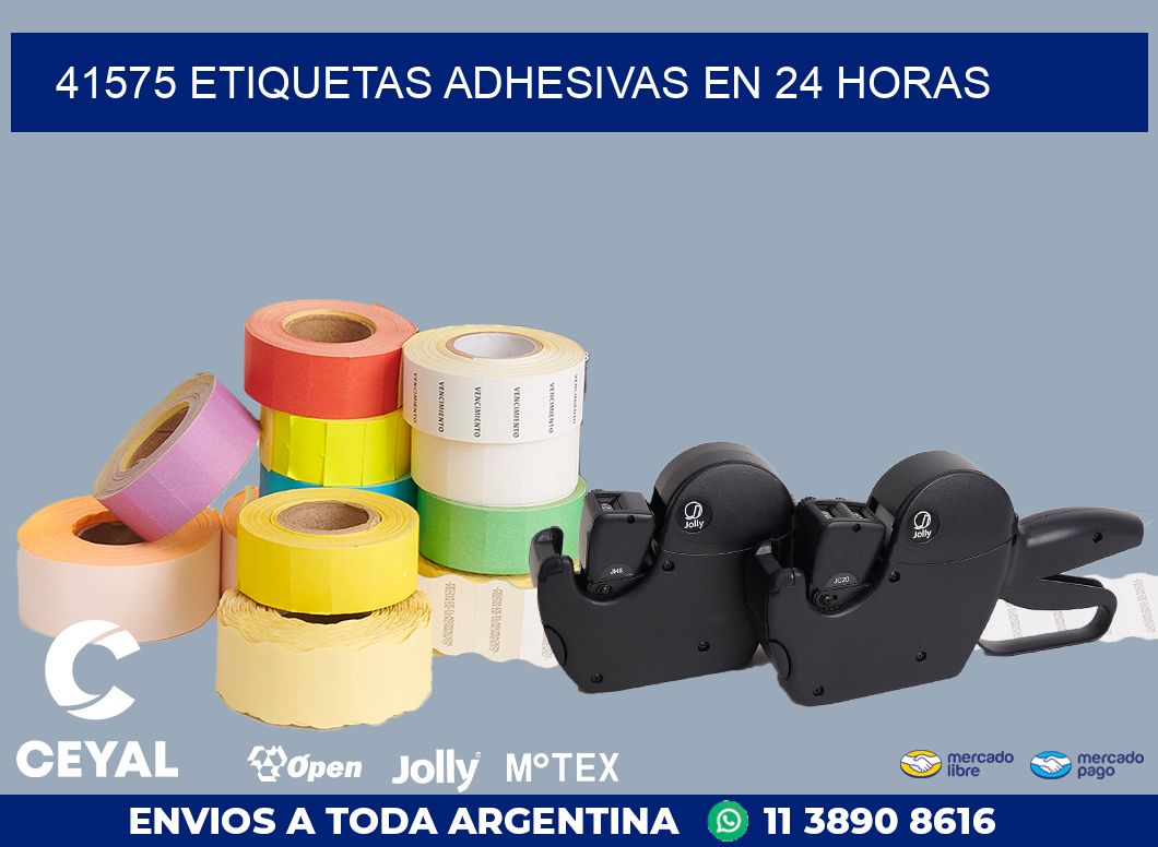 41575 ETIQUETAS ADHESIVAS EN 24 HORAS
