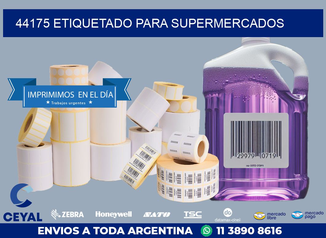 44175 ETIQUETADO PARA SUPERMERCADOS