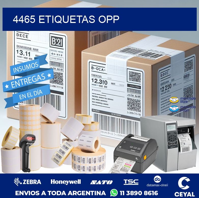 4465 ETIQUETAS OPP