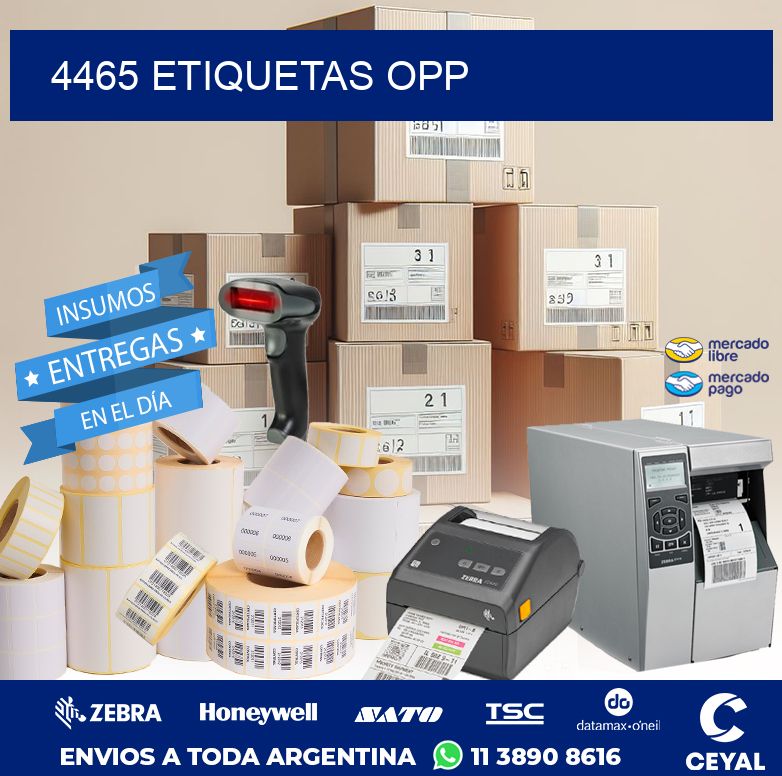 4465 ETIQUETAS OPP