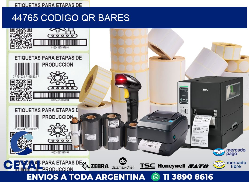 44765 CODIGO QR BARES