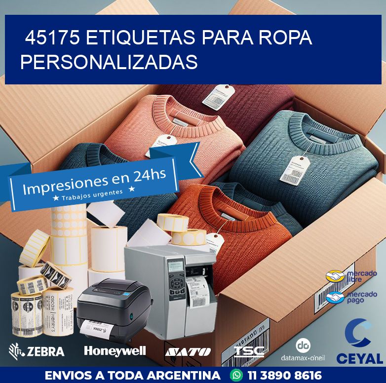 45175 ETIQUETAS PARA ROPA PERSONALIZADAS
