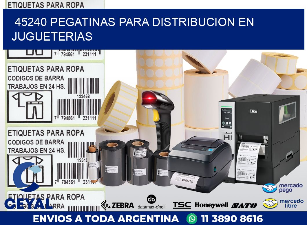 45240 PEGATINAS PARA DISTRIBUCION EN JUGUETERIAS