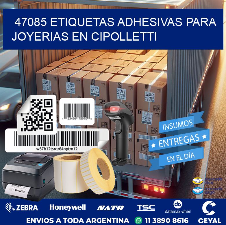 47085 ETIQUETAS ADHESIVAS PARA JOYERIAS EN CIPOLLETTI