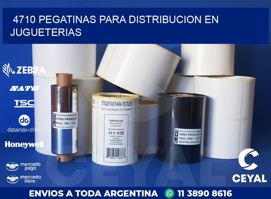 4710 PEGATINAS PARA DISTRIBUCION EN JUGUETERIAS