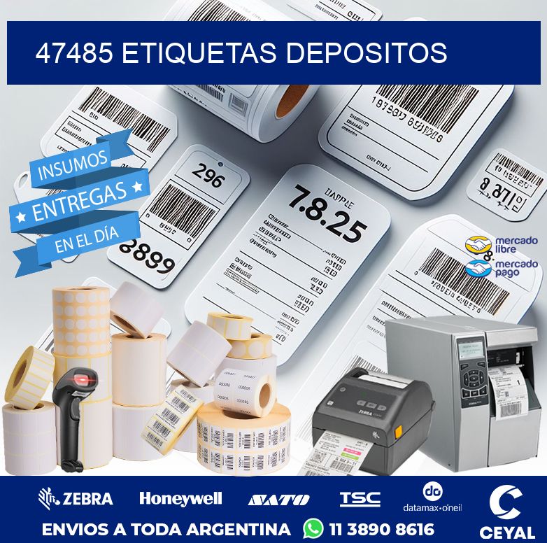 47485 ETIQUETAS DEPOSITOS