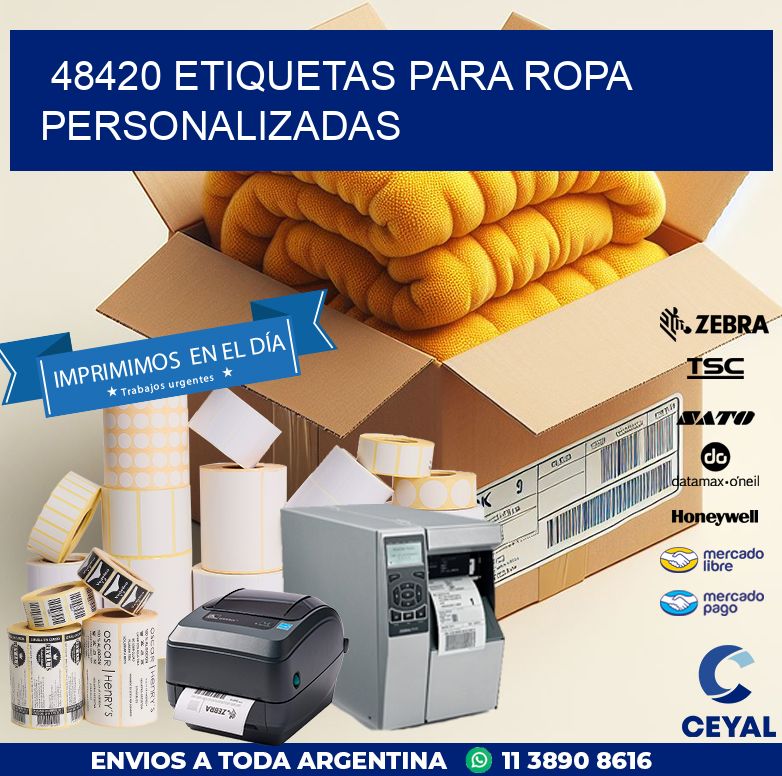 48420 ETIQUETAS PARA ROPA PERSONALIZADAS