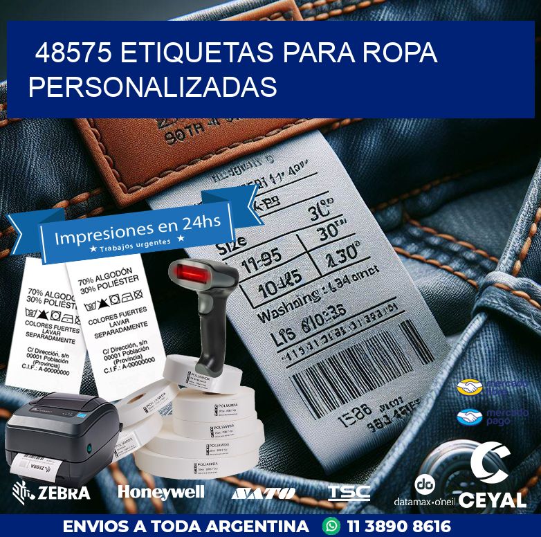 48575 ETIQUETAS PARA ROPA PERSONALIZADAS