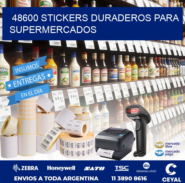 48600 STICKERS DURADEROS PARA SUPERMERCADOS