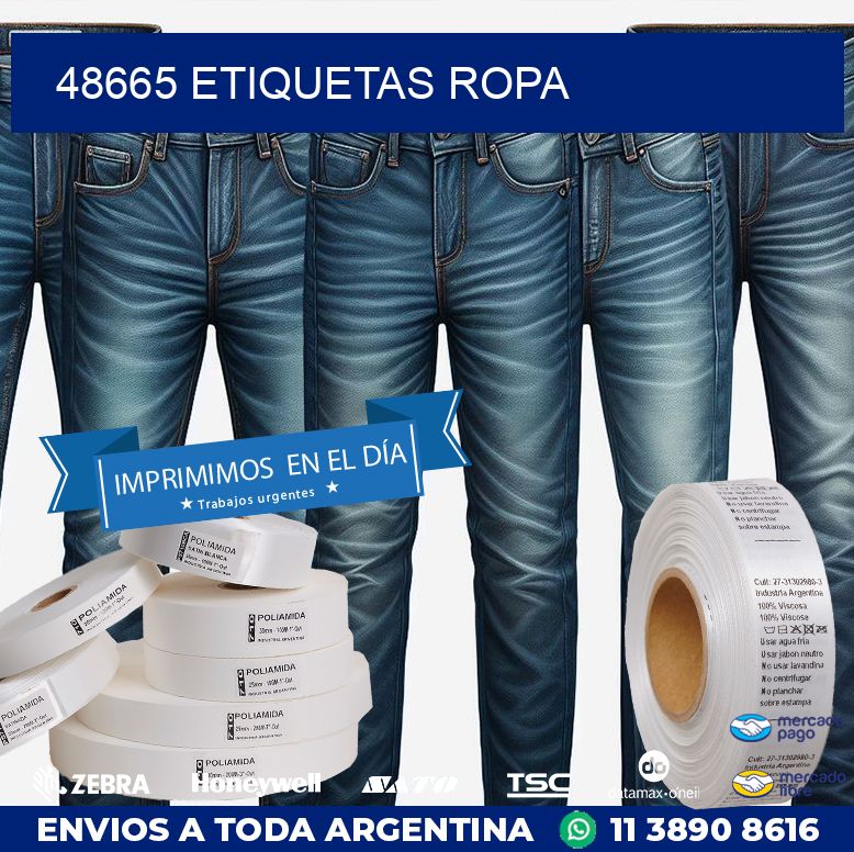 48665 ETIQUETAS ROPA