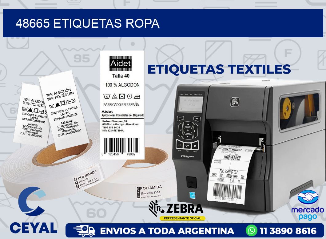 48665 ETIQUETAS ROPA