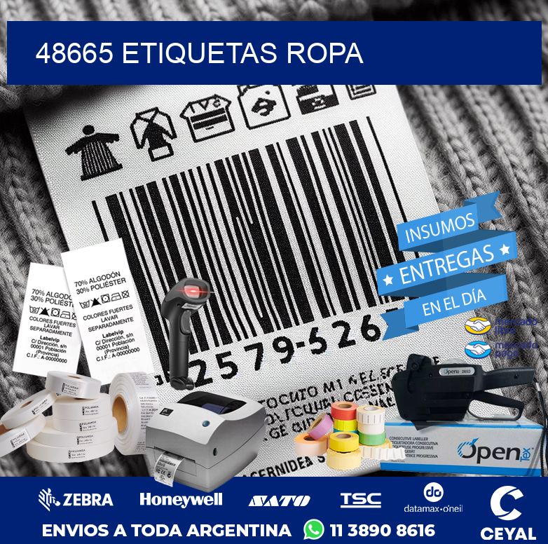 48665 ETIQUETAS ROPA