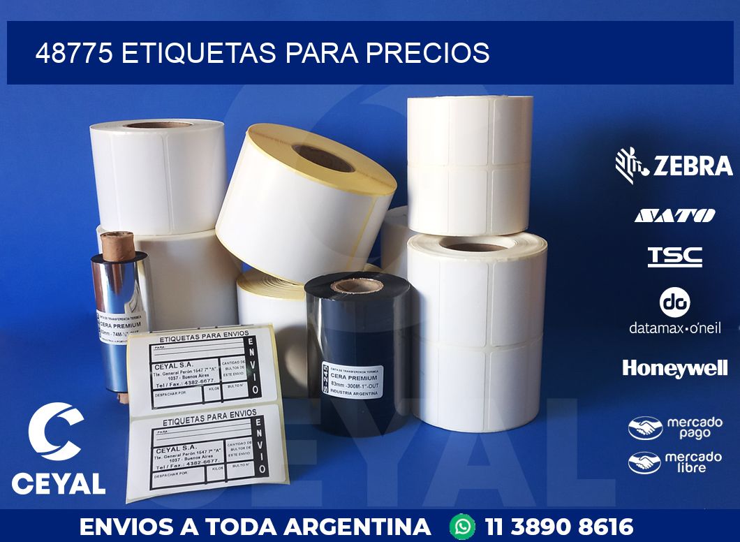 48775 ETIQUETAS PARA PRECIOS