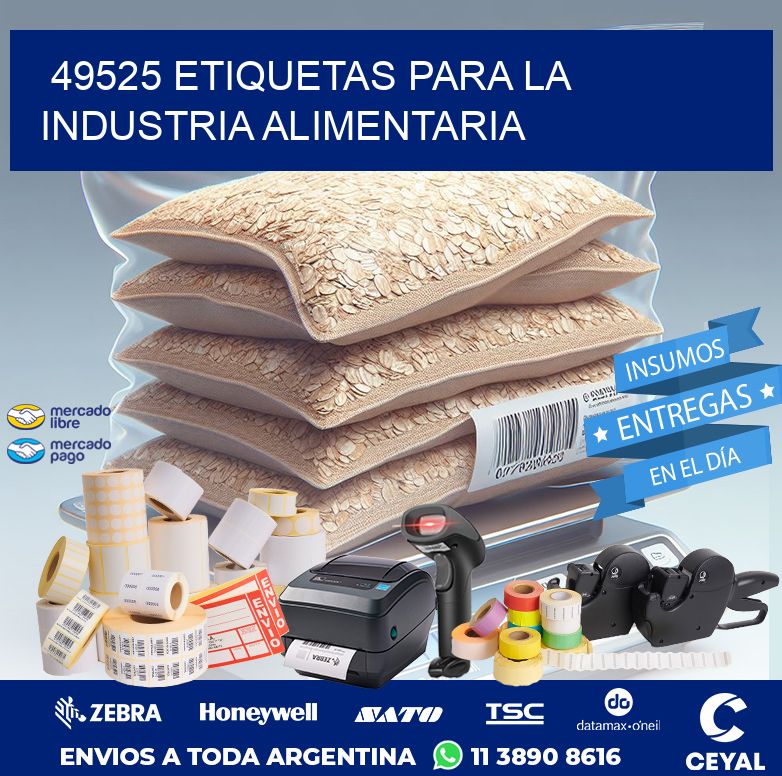 49525 ETIQUETAS PARA LA INDUSTRIA ALIMENTARIA