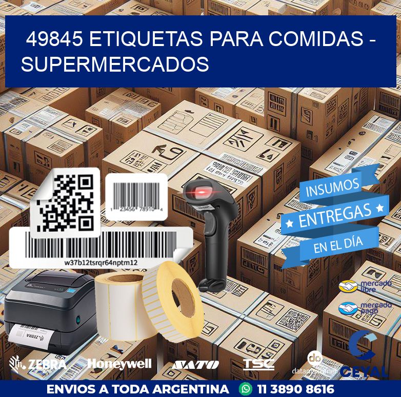 49845 ETIQUETAS PARA COMIDAS – SUPERMERCADOS