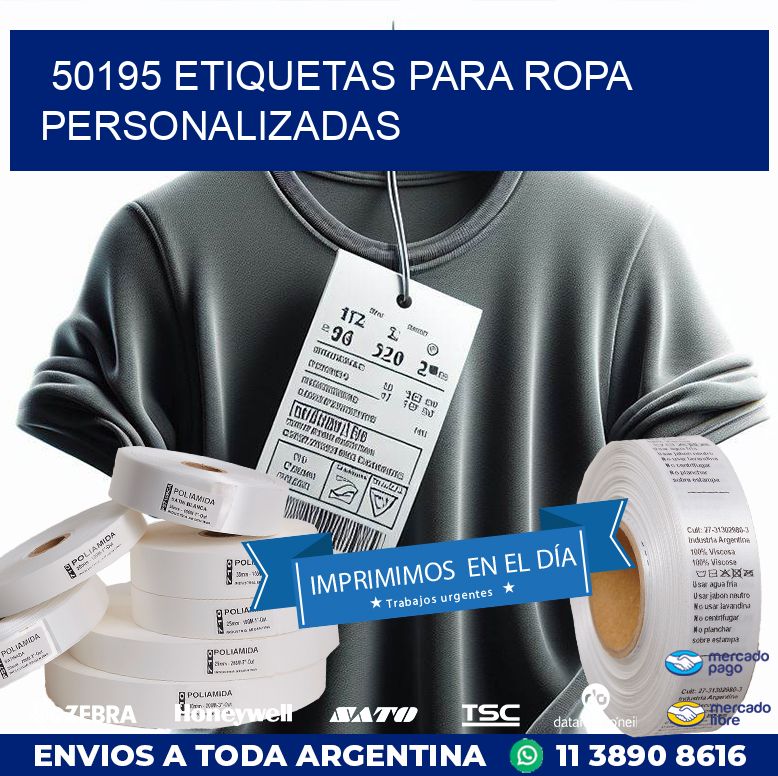 50195 ETIQUETAS PARA ROPA PERSONALIZADAS