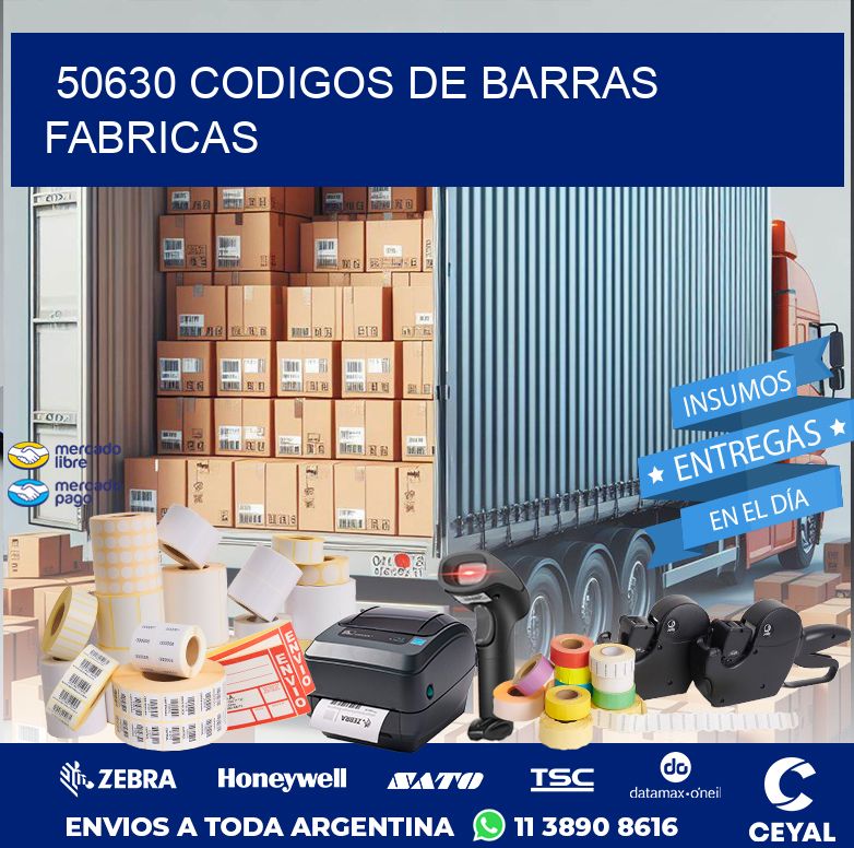 50630 CODIGOS DE BARRAS FABRICAS