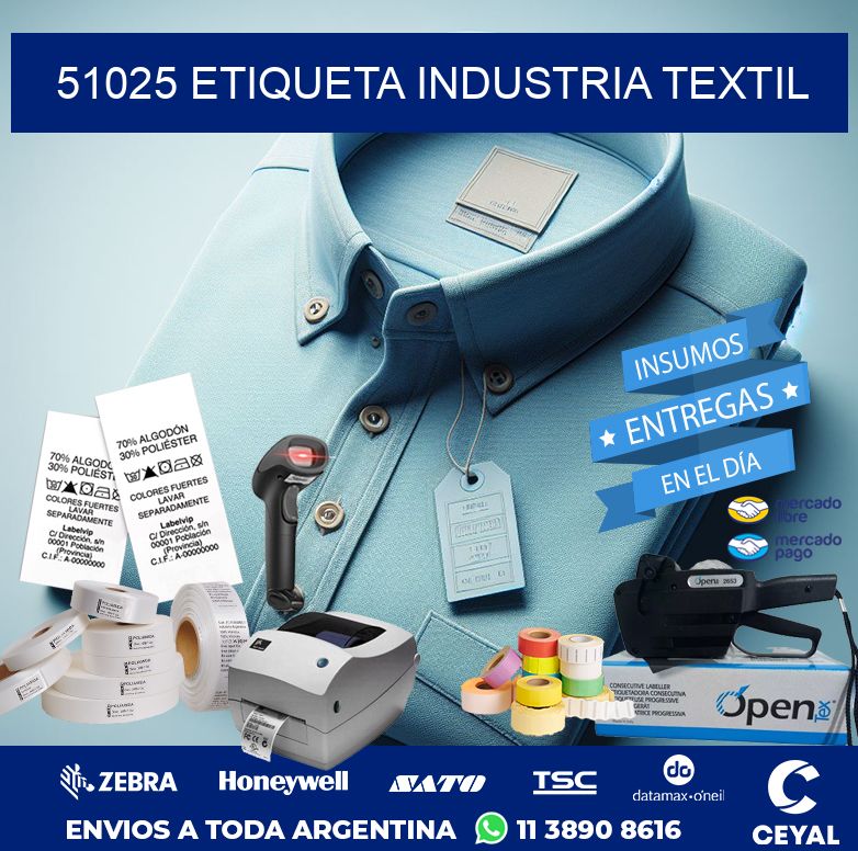 51025 ETIQUETA INDUSTRIA TEXTIL