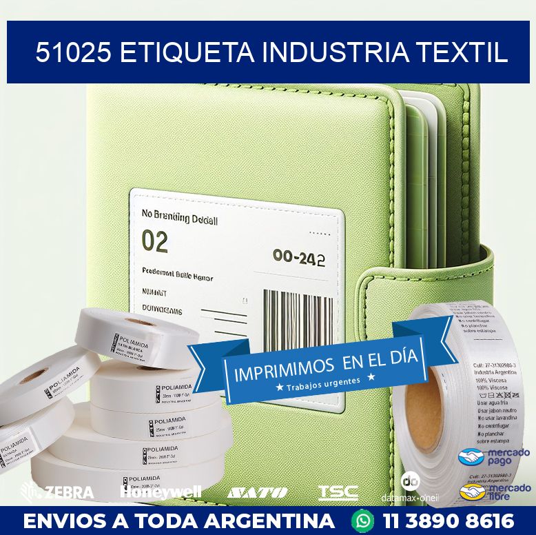 51025 ETIQUETA INDUSTRIA TEXTIL