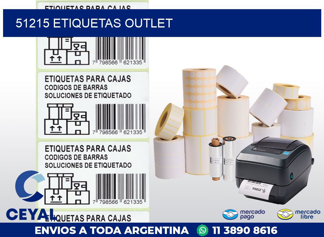 51215 ETIQUETAS OUTLET
