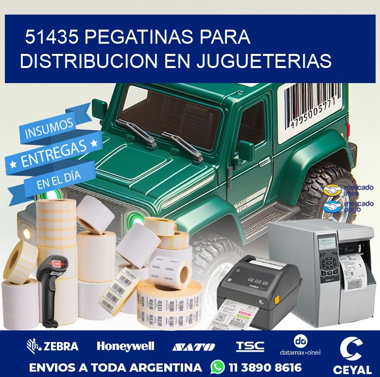 51435 PEGATINAS PARA DISTRIBUCION EN JUGUETERIAS