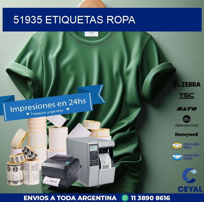 51935 ETIQUETAS ROPA