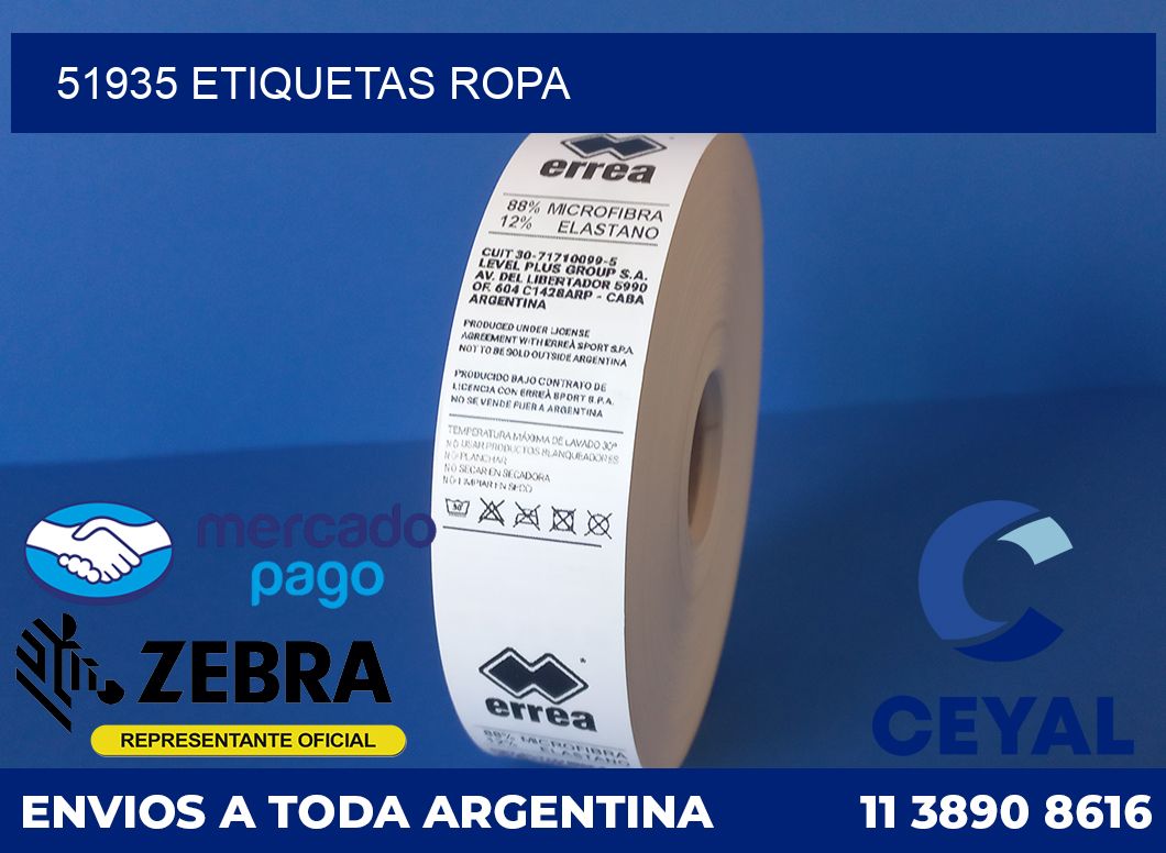 51935 ETIQUETAS ROPA