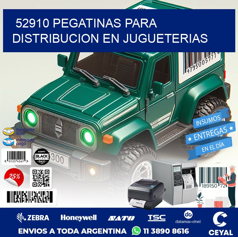 52910 PEGATINAS PARA DISTRIBUCION EN JUGUETERIAS