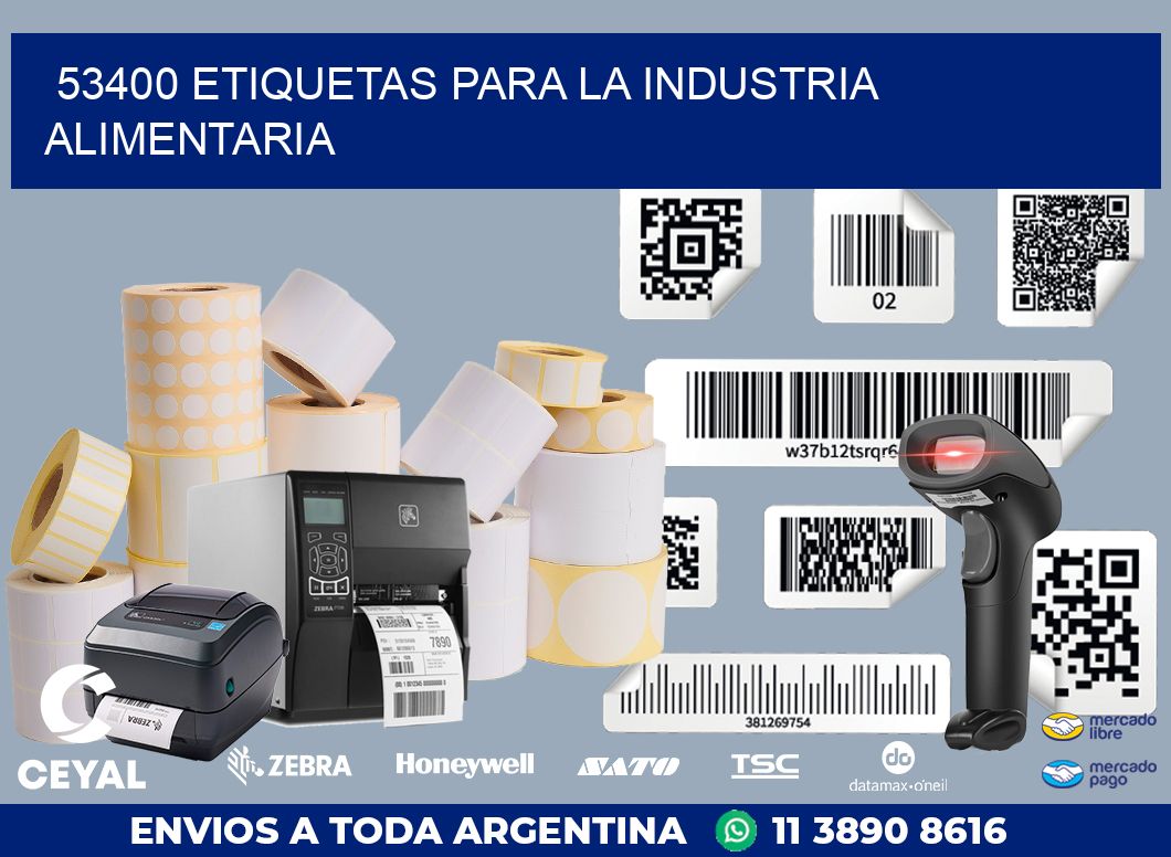 53400 ETIQUETAS PARA LA INDUSTRIA ALIMENTARIA