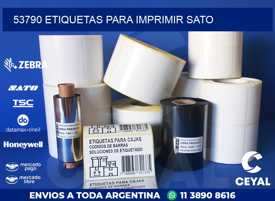 53790 ETIQUETAS PARA IMPRIMIR SATO