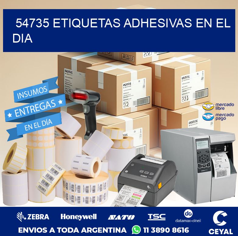 54735 ETIQUETAS ADHESIVAS EN EL DIA