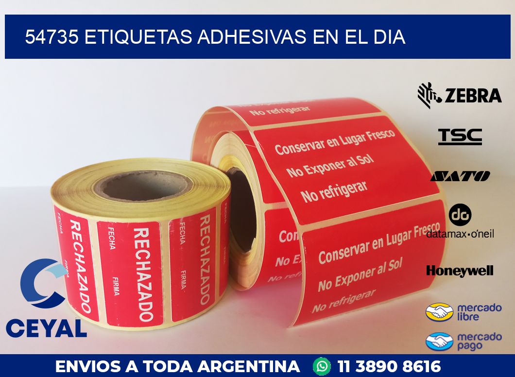 54735 ETIQUETAS ADHESIVAS EN EL DIA