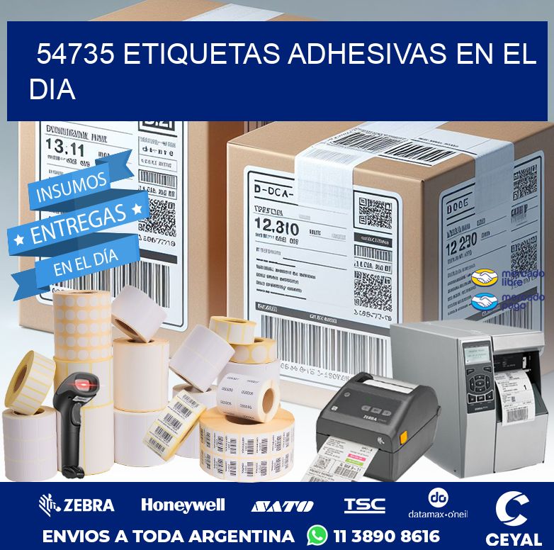 54735 ETIQUETAS ADHESIVAS EN EL DIA