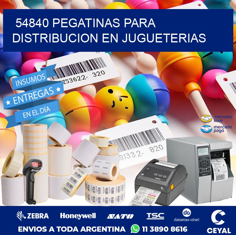54840 PEGATINAS PARA DISTRIBUCION EN JUGUETERIAS