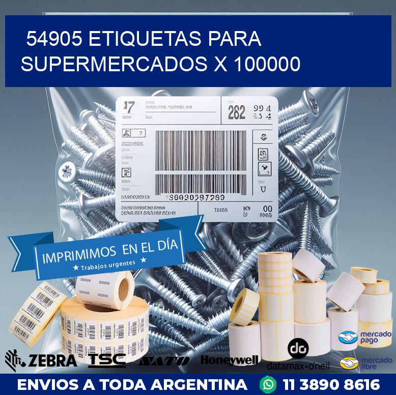 54905 ETIQUETAS PARA SUPERMERCADOS X 100000