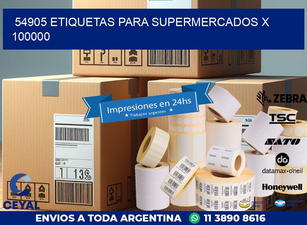 54905 ETIQUETAS PARA SUPERMERCADOS X 100000