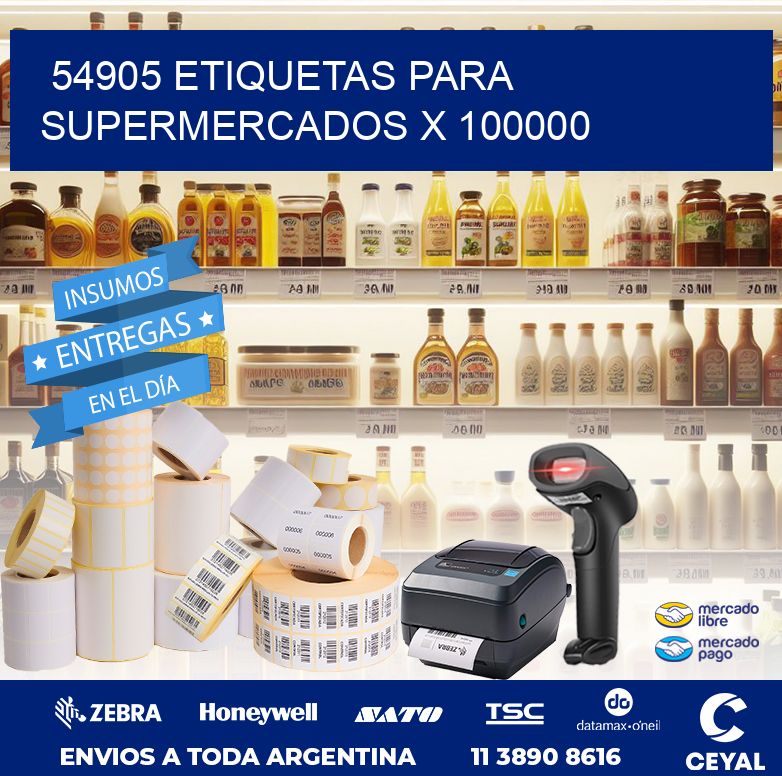 54905 ETIQUETAS PARA SUPERMERCADOS X 100000