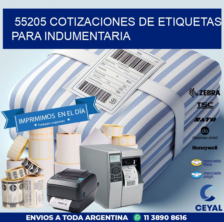 55205 COTIZACIONES DE ETIQUETAS PARA INDUMENTARIA
