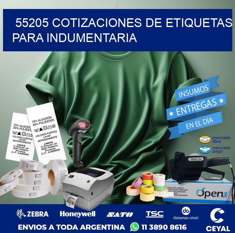 55205 COTIZACIONES DE ETIQUETAS PARA INDUMENTARIA