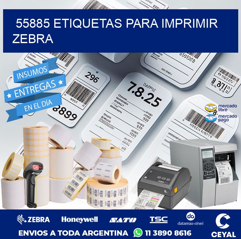 55885 ETIQUETAS PARA IMPRIMIR ZEBRA