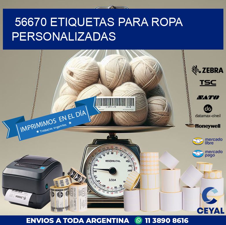 56670 ETIQUETAS PARA ROPA PERSONALIZADAS
