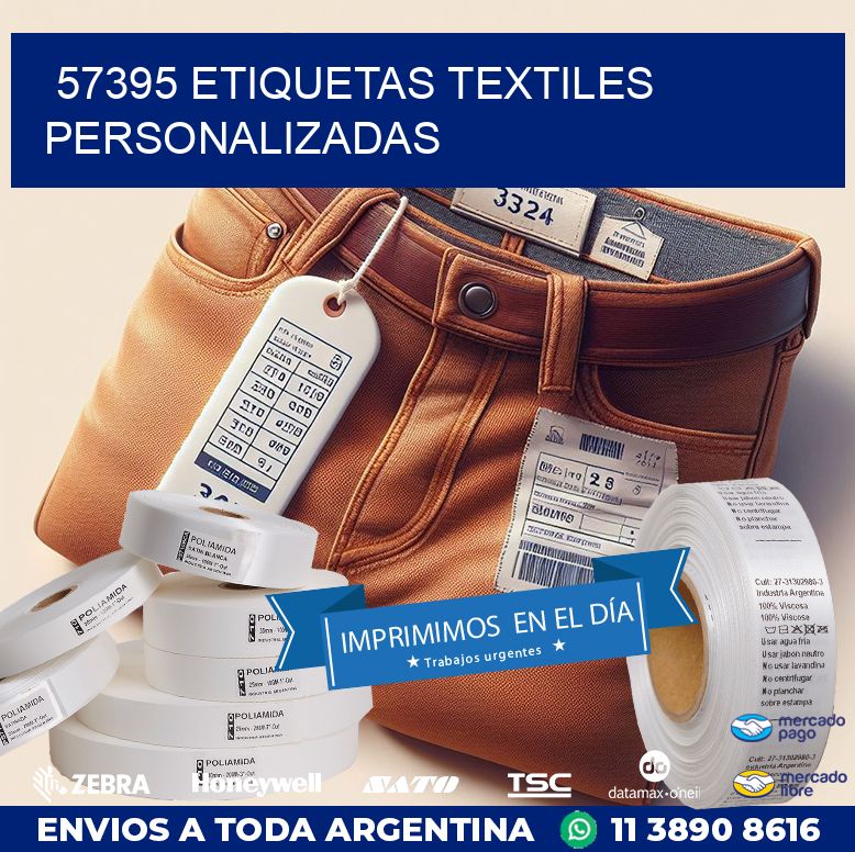 57395 ETIQUETAS TEXTILES PERSONALIZADAS