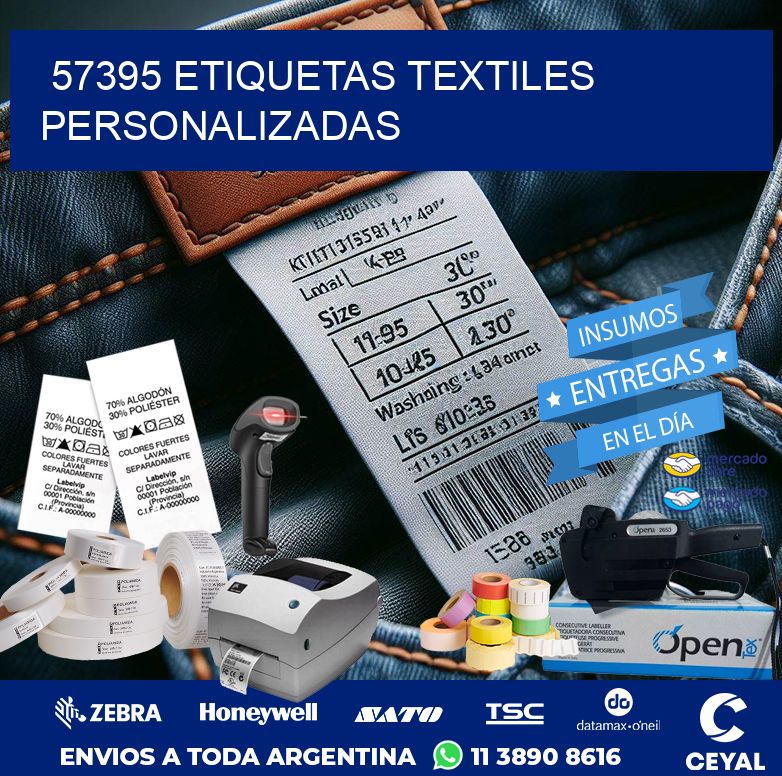 57395 ETIQUETAS TEXTILES PERSONALIZADAS