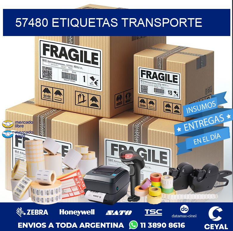 57480 ETIQUETAS TRANSPORTE