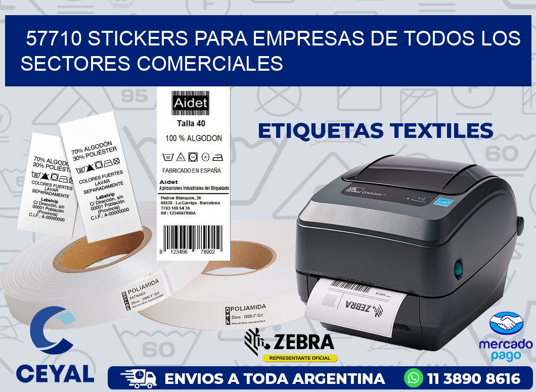 57710 STICKERS PARA EMPRESAS DE TODOS LOS SECTORES COMERCIALES