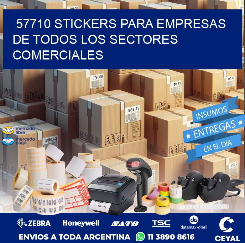 57710 STICKERS PARA EMPRESAS DE TODOS LOS SECTORES COMERCIALES