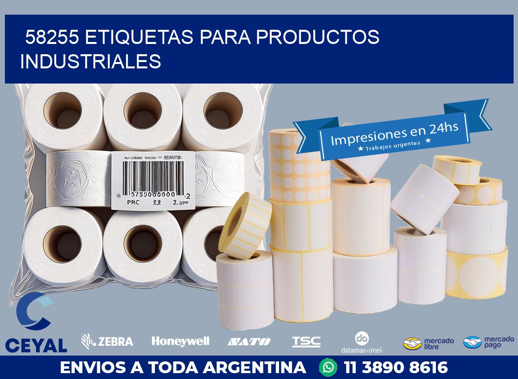 58255 ETIQUETAS PARA PRODUCTOS INDUSTRIALES