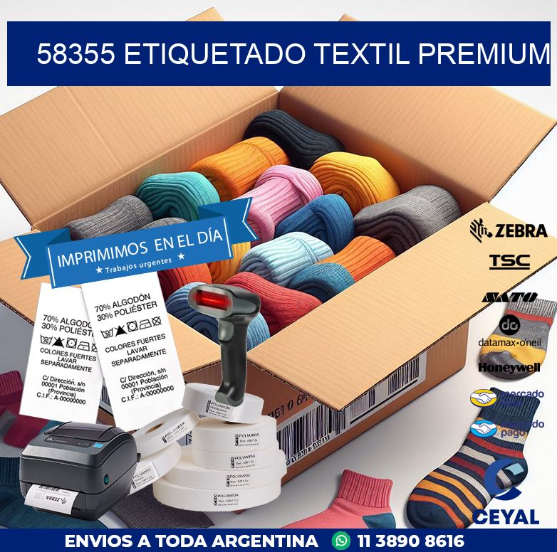 58355 ETIQUETADO TEXTIL PREMIUM